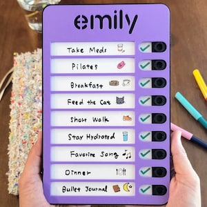 Routine Chart Etsy Routine Chart Etsy