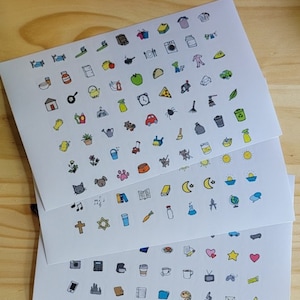 Ein nachfüllbarer Stickerbogen für die Routine Chart