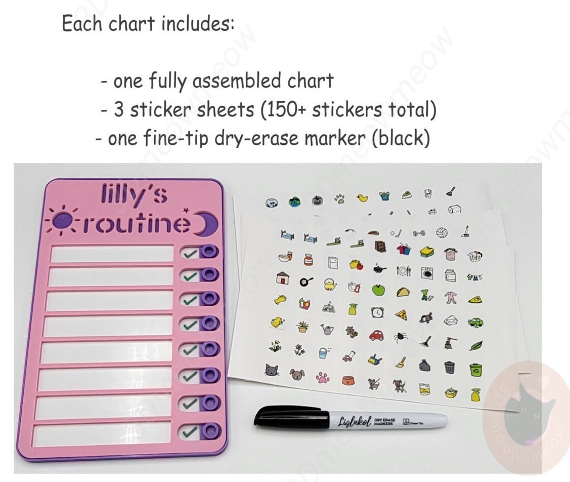 Qilery Space Daily Routine Chart for Kids Morning Bedtime Responsibility  Chart for Kids Reward Kids Routine Checklist Daily Schedule Board with 2  Sheet Routine Stickers 8 Dry Erase Markers for Toddler - Yahoo Shopping