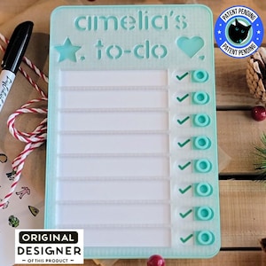 To-do List, Routine Chart, Chore Chart, Daily Checklist, Kids Daily Tasks | Magnetic | Dry-erase | Personalized | multiple colors