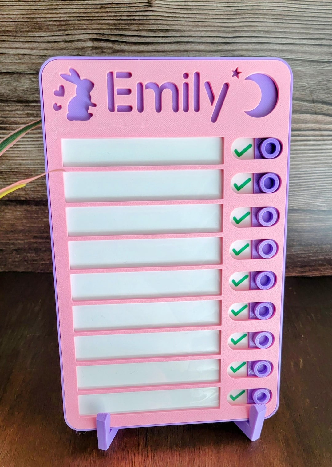Kmart Routine Chart Personalized Kids Routine Chart, 9 Slot Magnetic Daily Checklist - Etsy