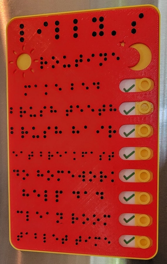 Braille Sticker for Lifetime Voice Calendar Talking Organizer 