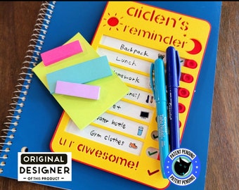 Personalisierte Kinder tägliche Checkliste, magnetischer trocken abwischbarer Organizer