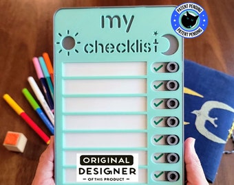 Planner for adults & kids | To-do list| Routine chart| Dry-Erase Magnetic Checklist | Personalized |