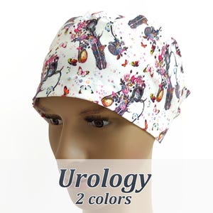 Urology surgery scrub cap, anatomy scrub hats, surgical nurse cap, Male reproductive system