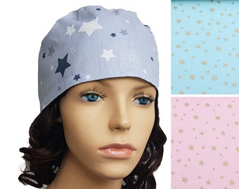 Surgical cap women, nurse scrub hats, ponytail scrub caps