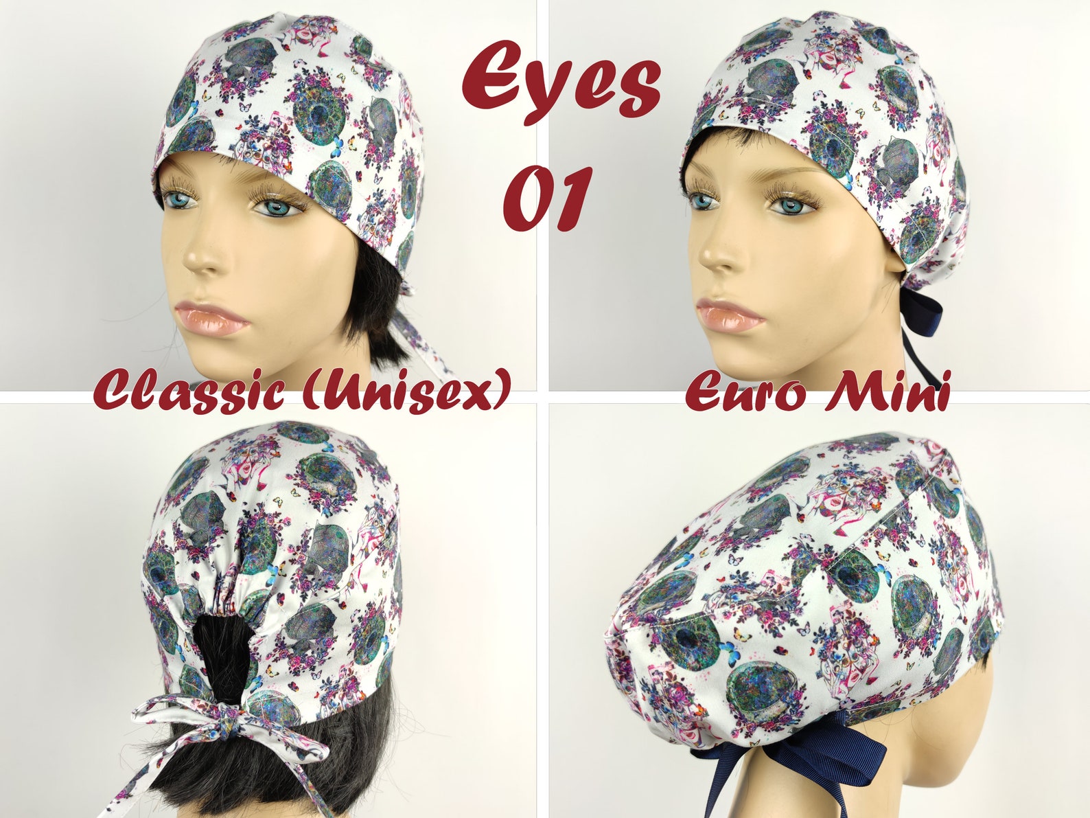 Surgical Scrub Caps for Womenophthalmology Scrub Capseyeball Etsy