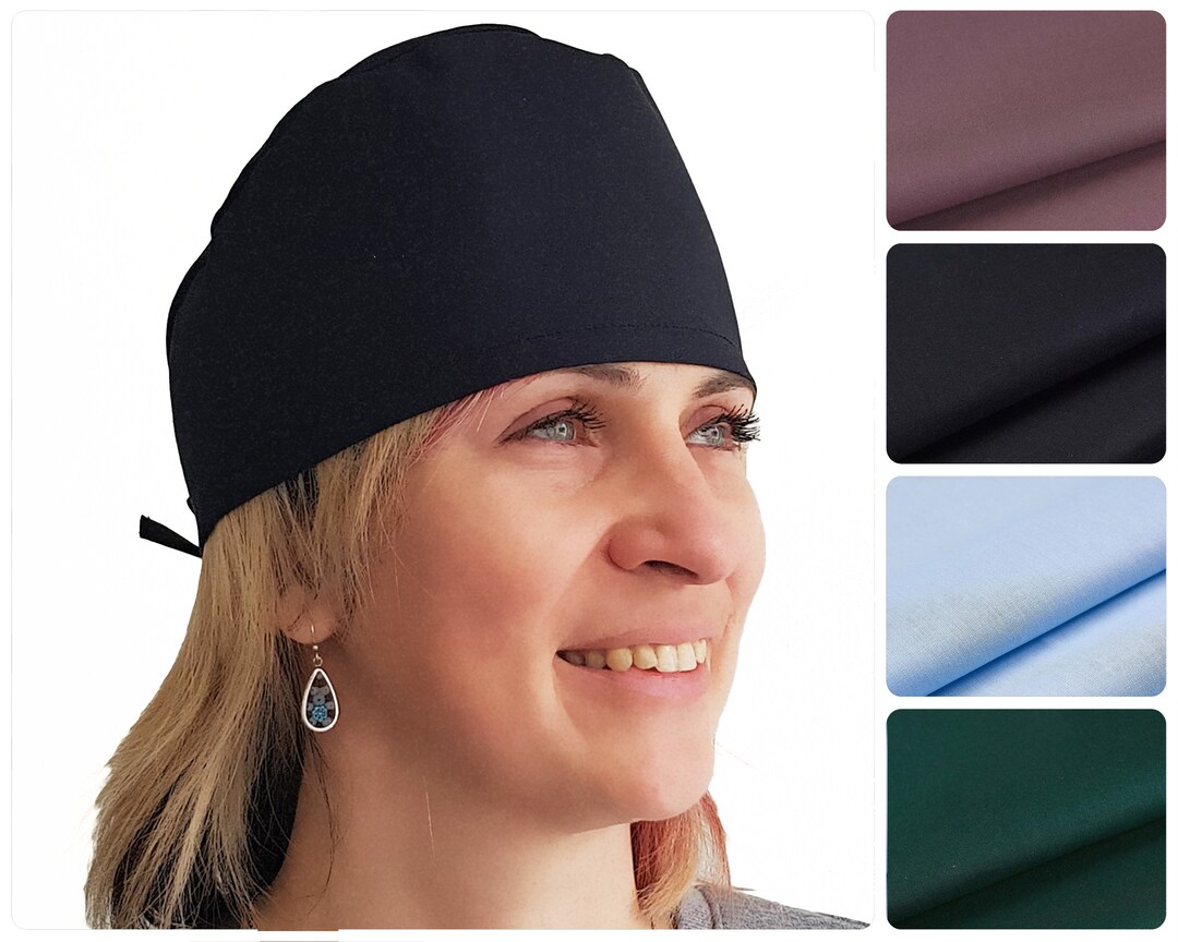 Unisex Scrub Cap, Solid Colors Surgical Scrub Hat, Nurse Medical Caps