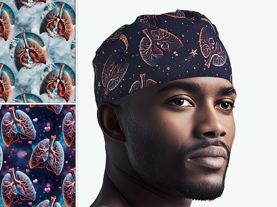 4 Pieces Bouffant Caps With Button And Sweatband Nigeria | Ubuy - View #3