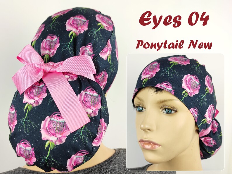 Surgical Scrub Caps for Womenophthalmology Scrub Capseyeball Etsy
