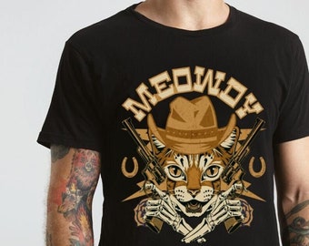 Meowdy Cat TShirt, Funny Shirt, Funny Cat Shirt, Meowdy Shirt, Cowboy Cat Shirt, Gift for Him, Gift for Her, Cat Tshirt, Great Gift, Unisex