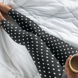 Polka dot leggings womens sale