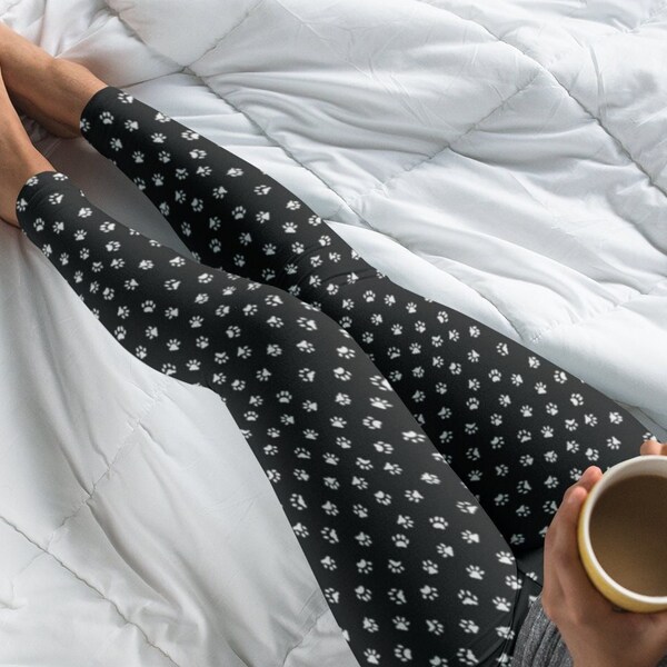 Dog Print Leggings Etsy