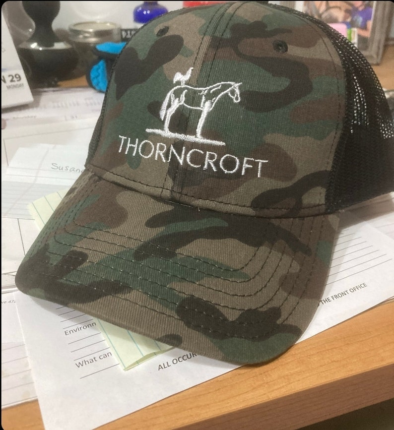 Thorncroft Equestrian Canter Snapback Hat in Red, White and Blue image 3