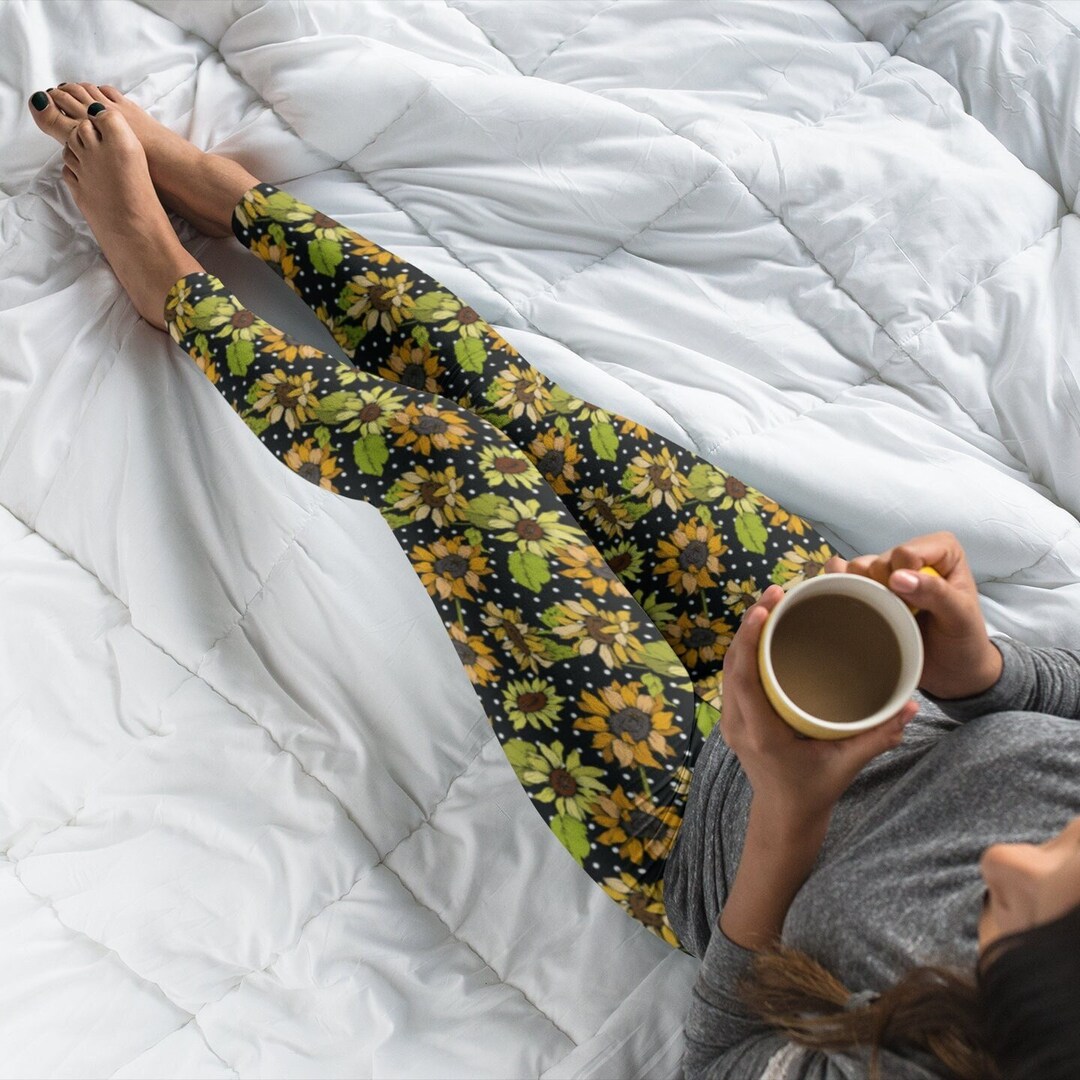 Polygonal Sunflower Women's Leggings