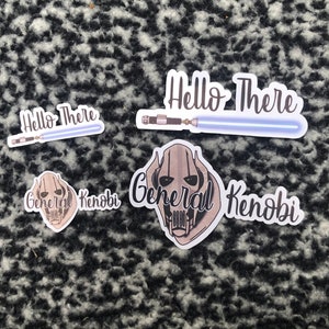 Citazione "Hello There" "General Kenobi" Duo di adesivi