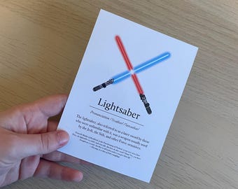 Lightsaber Art Print