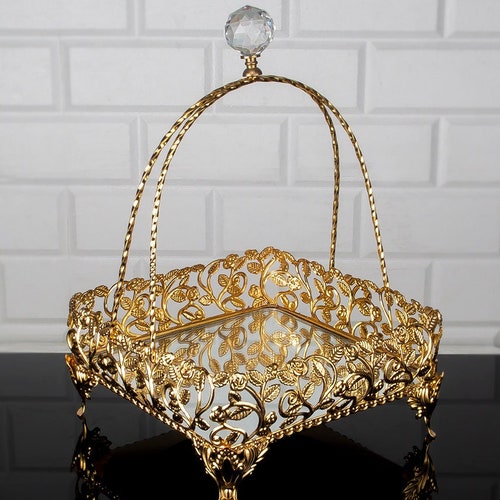 SILVER METAL PERFUME Tray or Dresser Tray Etsy