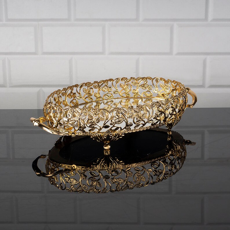 Fancy Handmade Perfume Trays for Dresser Metal Filigree Etsy