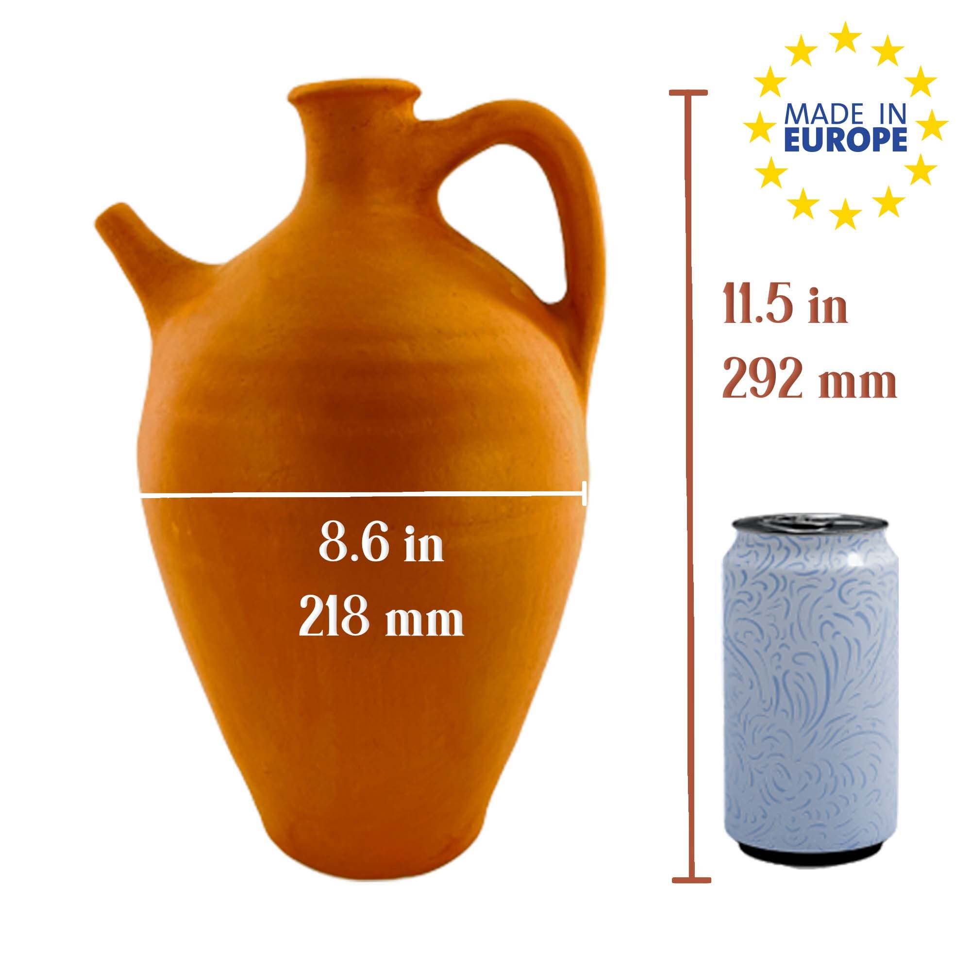 Handmade Clay Pitcher for Drinking Water Unglazed Lead-free - Etsy