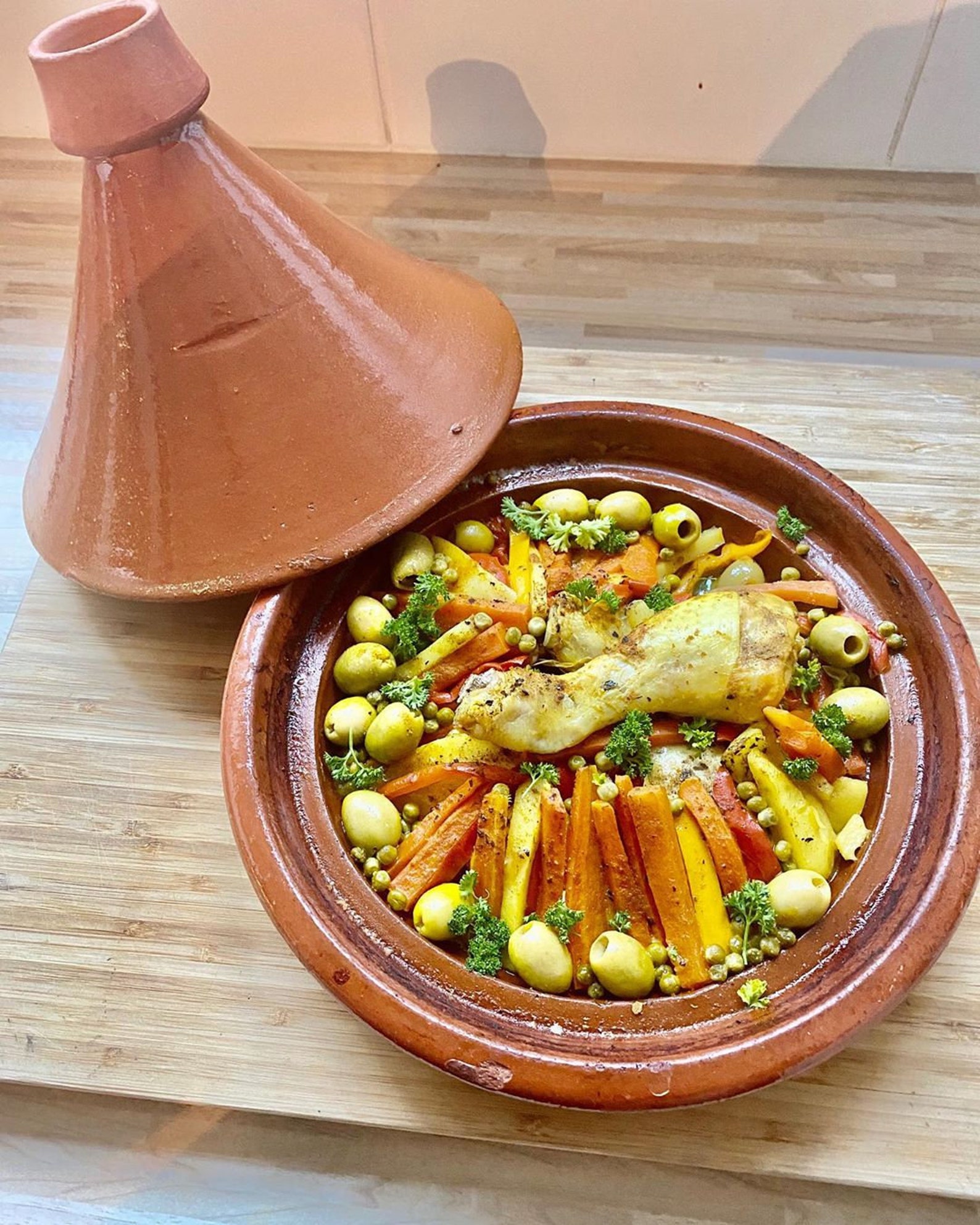 Tagine Pot for Cooking Moroccan Tajine Casserole With Lid Etsy
