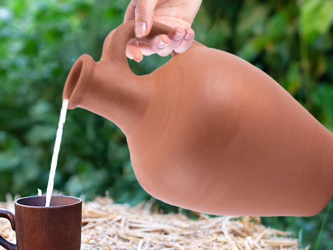 Handmade Clay Water Jar LEAD-FREE Unglazed Terracotta - Etsy