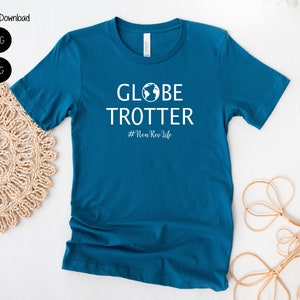Nonrev Life Globe Trotter Travel SVG and PNG Digital File