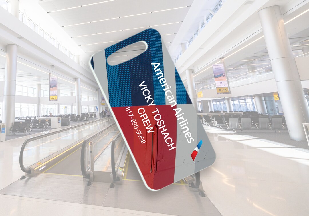 2 American Airlines Luggage Bag Tags - Etsy