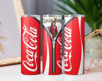 Captain Morgan and Coca Cola Tumbler - 3 Styles To Choose From