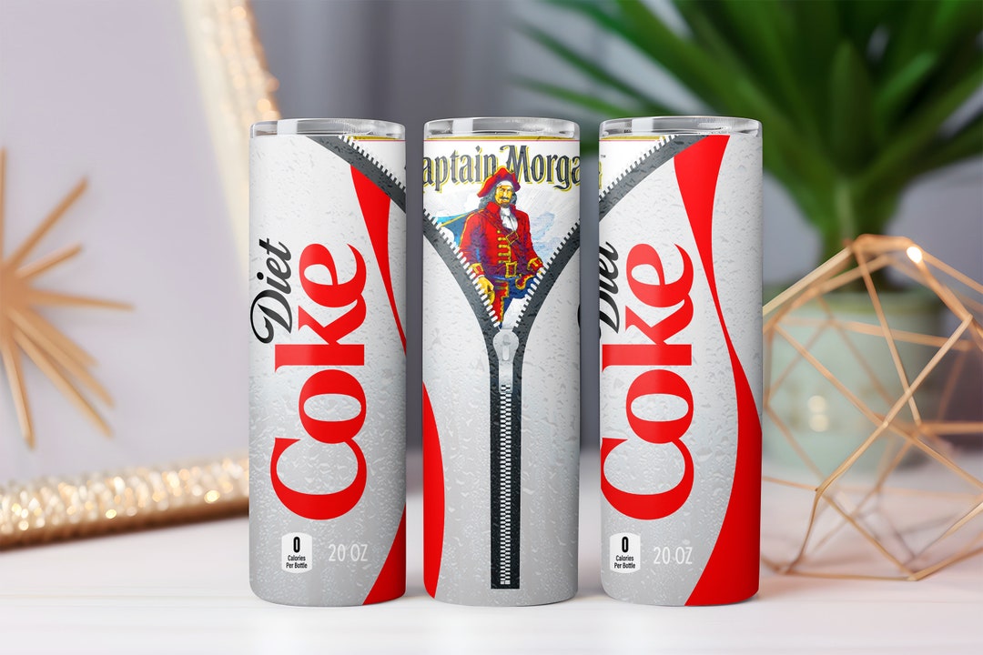 Captain and Diet Coke Tumbler 2 Sizes Etsy