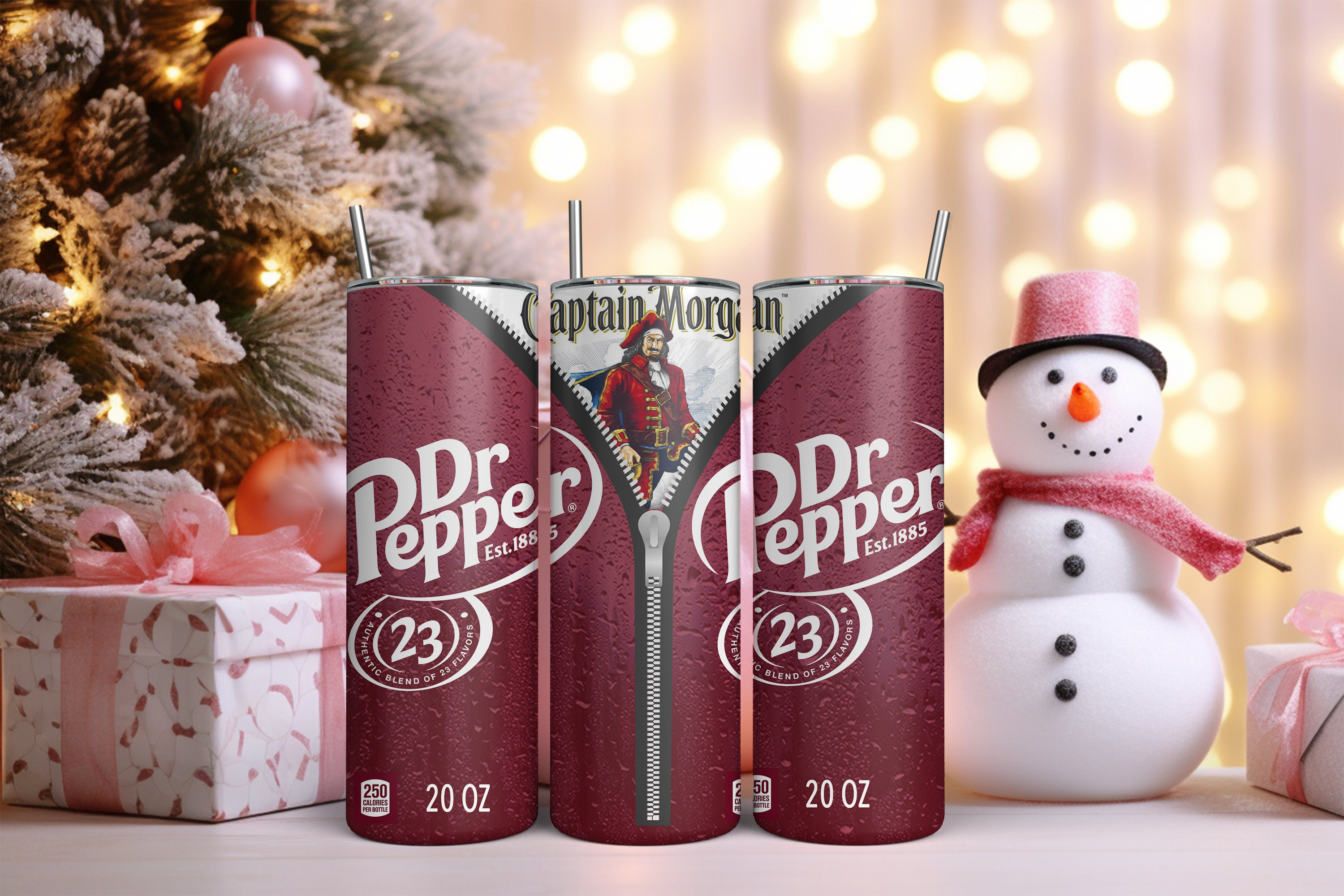 Captain Morgan and Dr Pepper Tumbler - 3 Syles to Choose From - Etsy