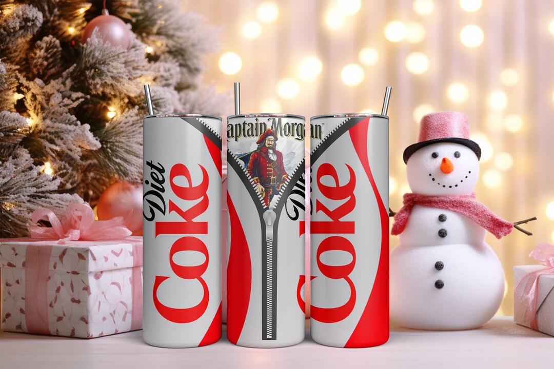 Captain and Diet Coke Tumbler 2 Sizes Etsy