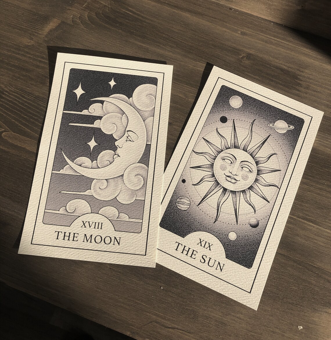 The Moon Tarot Card Printable Instant Download Digital Printable Art ...