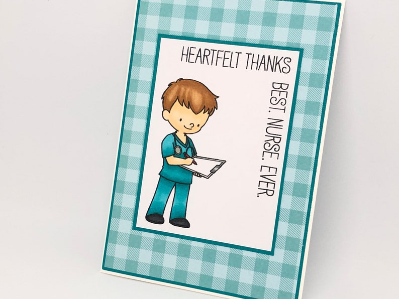 thank you healthcare workers handmade thank you card Thank you nurse card