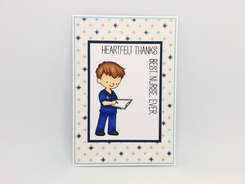 thank you healthcare workers handmade thank you card Thank you nurse card