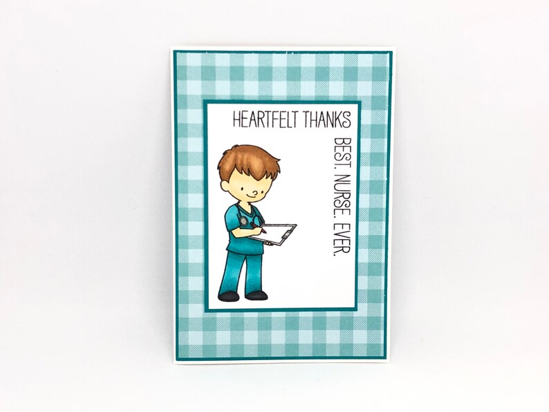 thank you healthcare workers handmade thank you card Thank you nurse card
