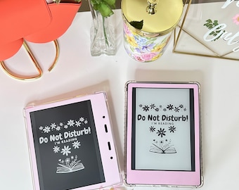 KINDLE LOCKSCREEN Do Not Disturb I’m Reading (digital product) light and dark mode