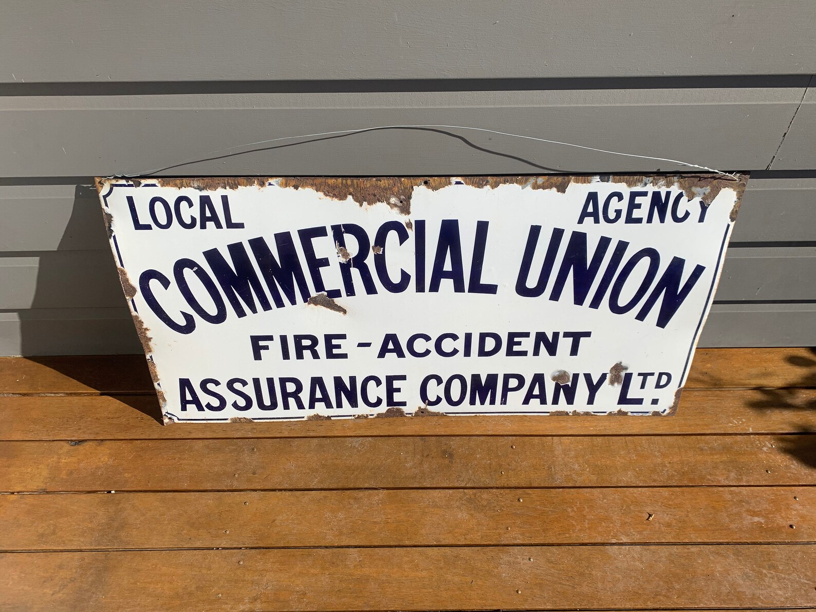 Original Commercial Union Assurance Enamel Advertising sign Etsy