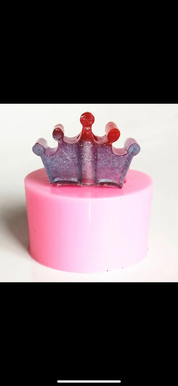 Crown silicone straw topper mold