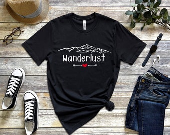 Wanderlust Travel Hiking Nature Lover T-Shirt For Men and Women