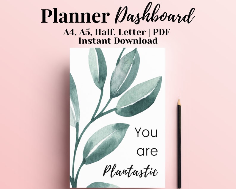 A5 Planner Dashboard Printable Planner Divider Minimalist - Etsy Hong Kong