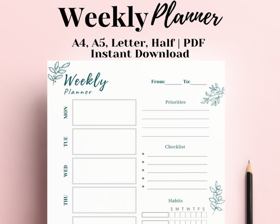 productivity printable new job gift planner printables planner refill ...