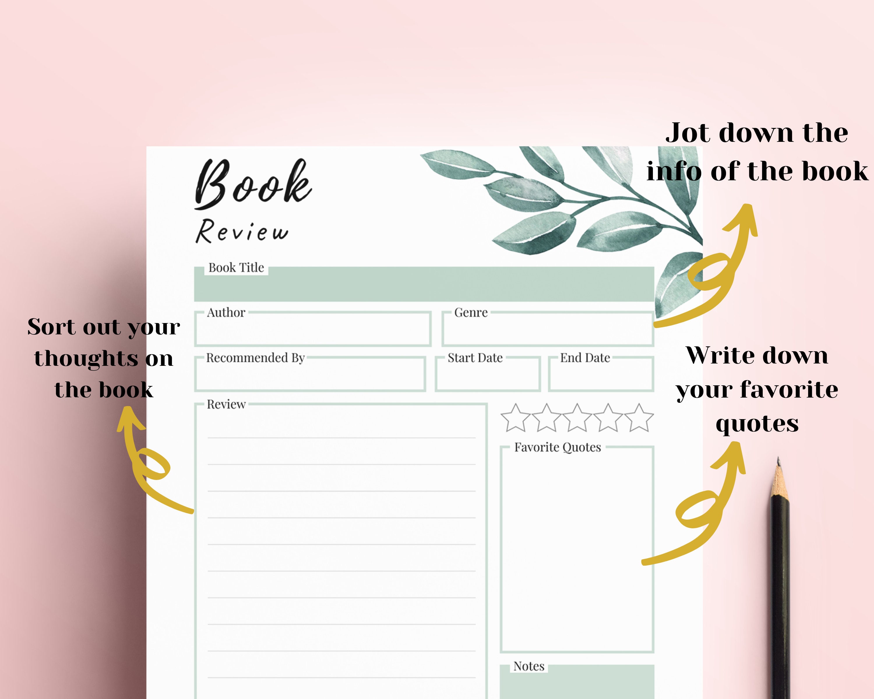 Book Review Journal Template book-review-journal-template