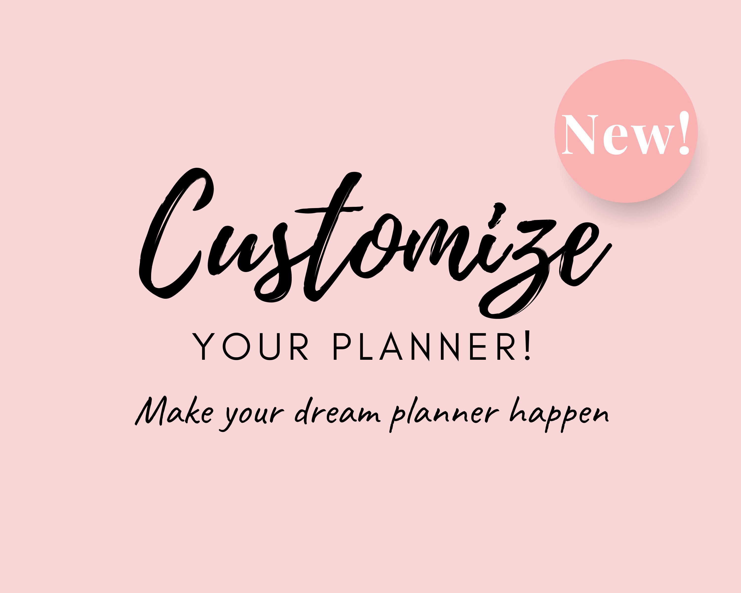 Customize Your Planner Personalized Planner Template please Contact Me