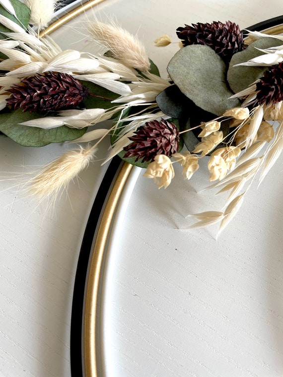 30cm Metal Macrame Rings, Large Metal Hoop for Wedding Wreath Decor And Diy  , 6pcs Gold 