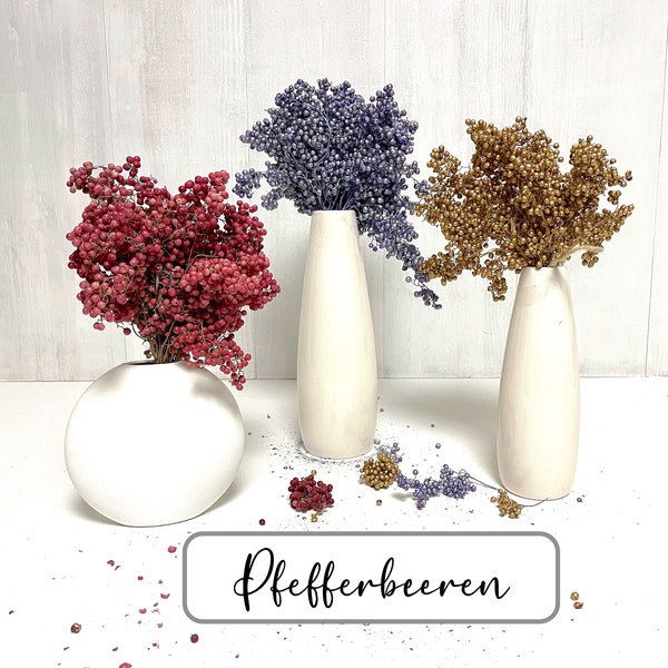 Getrocknete Pfefferbeeren Trockenblumen Pepperberries für Trockenblumenstrauß Trockenblumenkranz Epoxidharz Art Frühling Ostern DIY basteln