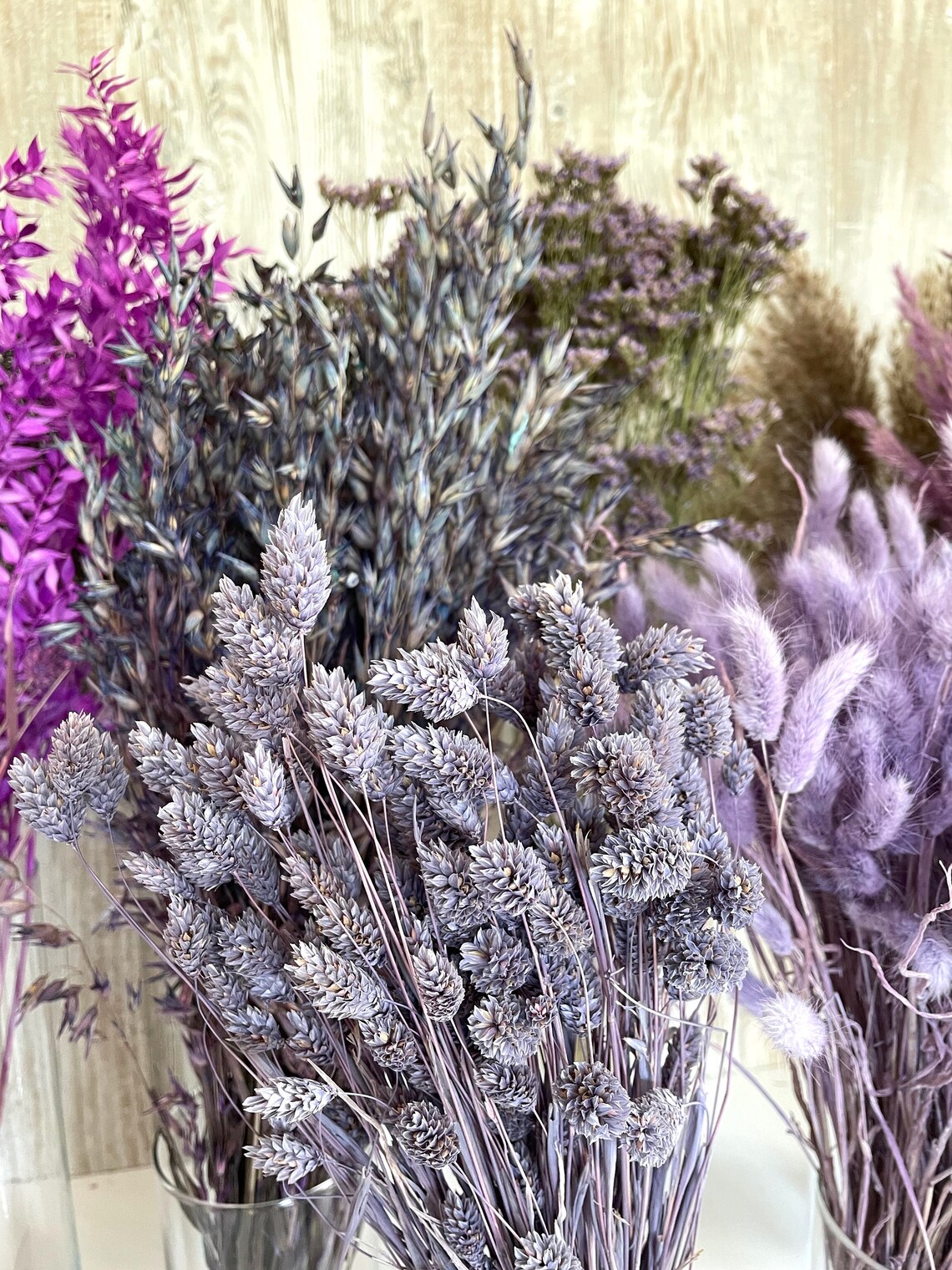 Lila Trockenblumen Blumen in flieder violett Etsy.de