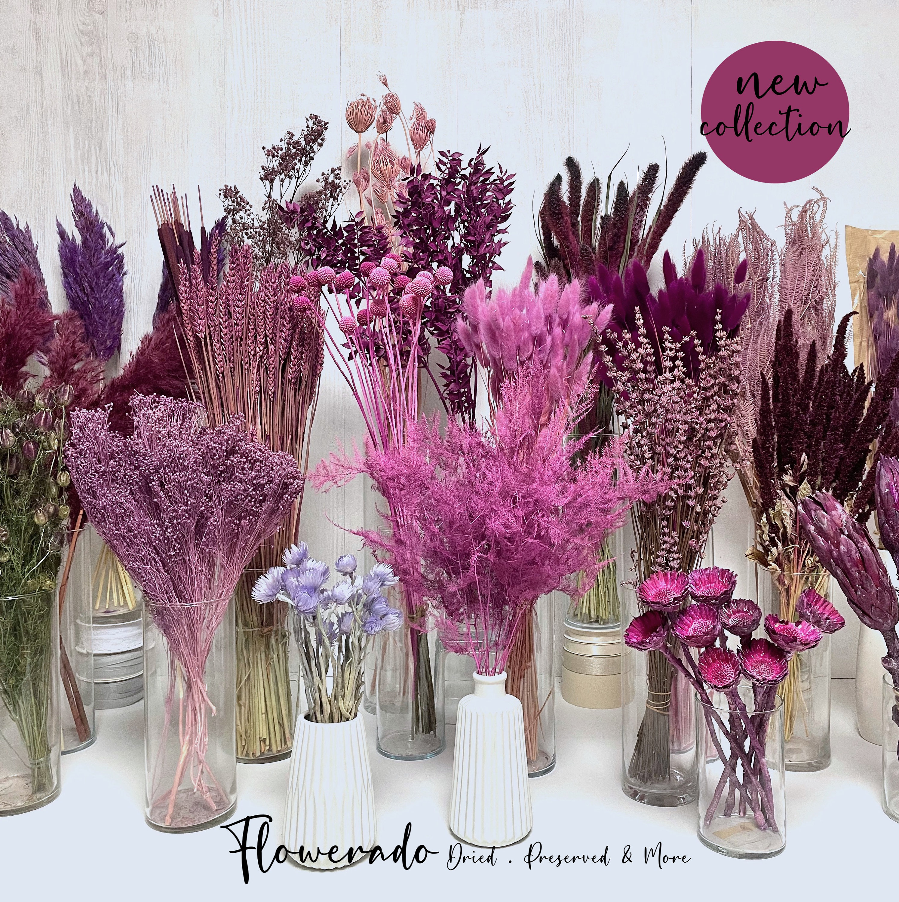 Lyrow Künstliche Glitzer-Beeren-Stiele – 40,6 Cm Hoch, 8 Stück In Rosa & Rot, Für Valentinstag & Deko
