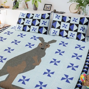 Kangaroo Quilt Pattern: Australian Design (Downloadable PDF)