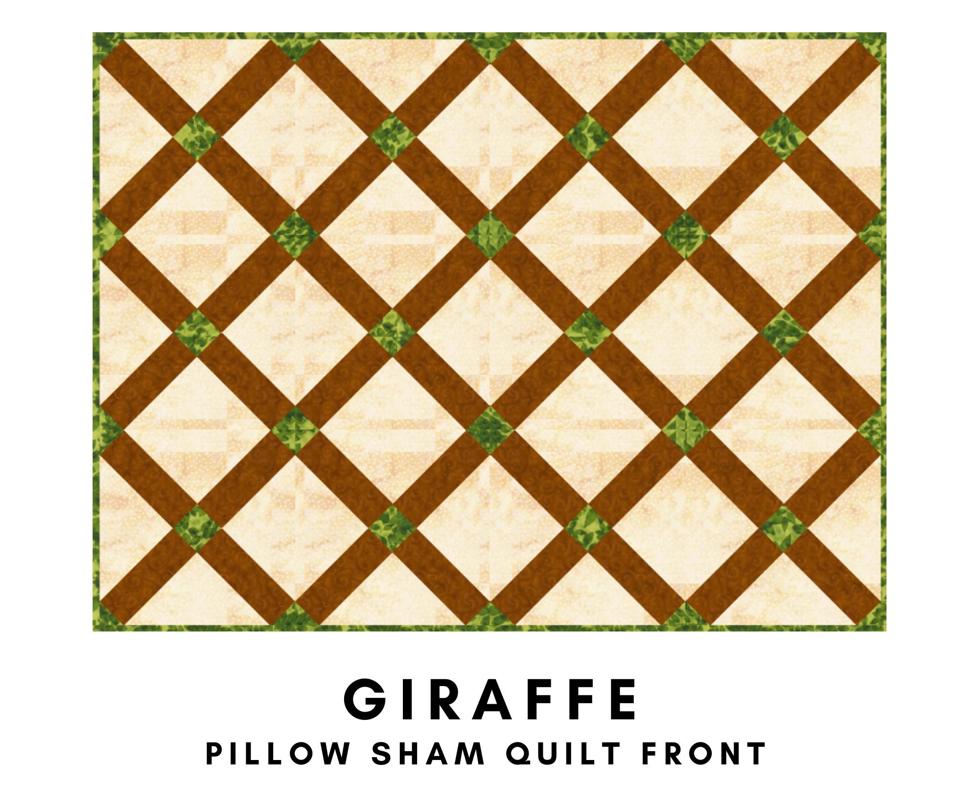 Giraffe Quilt Block Pattern Giraffe Quilt Pattern Etsy